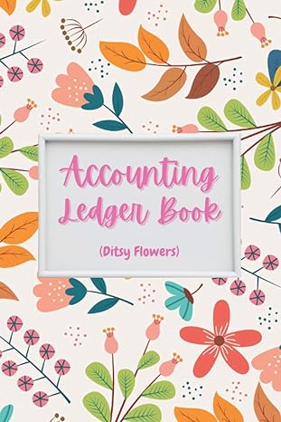 accounting ledger book ditsy flowers simple for bookkeeping portable journal size 6 x 9 inches necessary