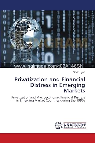 privatization and financial distress in emerging markets privatization and macroeconomic financial distress