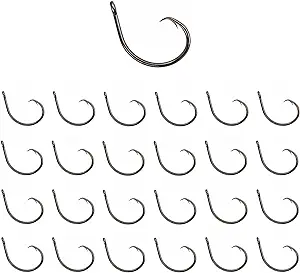 reaction tackle circle hooks perfect in line strong and sharp offset fishing hooks for salt and freshwater 