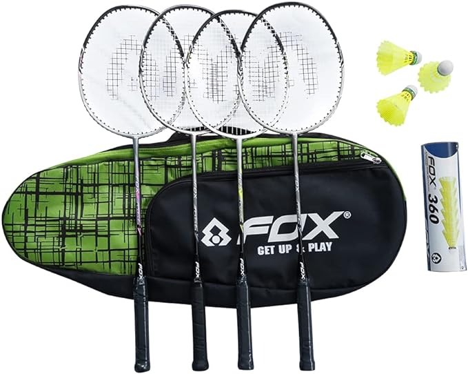 sportaxis badminton rackets set of 4 for indoor/outdoor sports/beach/backyard games  ‎sportaxis b0b8npsn1p