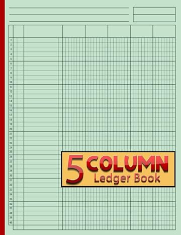 5 column ledger book simple accounting ledger book for bookkeeping and small business columnar pad journal