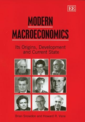 modern macroeconomics its origins development and current state 1st edition brian snowdon ,howard r. vane