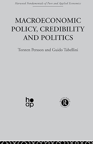macroeconomic policy credibility and politics 1st edition t. persson ,g. tabellini 0415510961, 978-0415510967