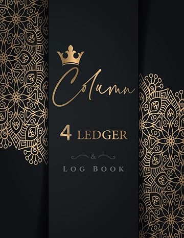 column 4 ledger log book accounting ledger book for bookkeeping 4 column ledger income and expense log book