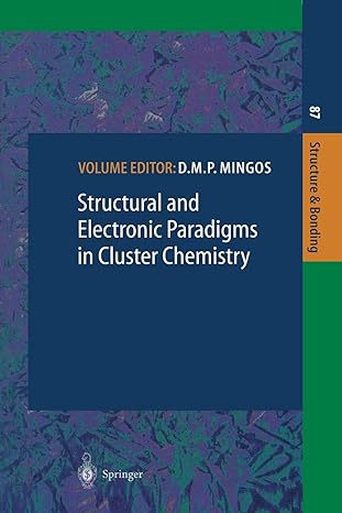 structural and electronic paradigms in cluster chemistry 1st edition d.m.p. mingos ,j.d. corbett ,m.-f. fan