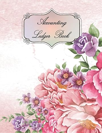 floral accounting ledger book debit and credit accounting ledger log book for personal small business or home