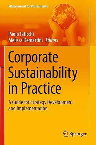 corporate sustainability in practice a guide for strategy development and implementation 1st edition paolo