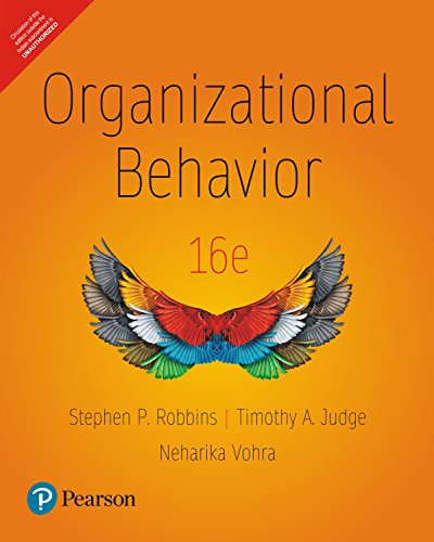 organizational behavior 16th edition stephen p. robbins 9332542228, 9789332542228