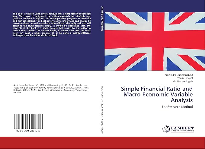 simple financial ratio and macro economic variable analysis for research method 1st edition taufik hidayat