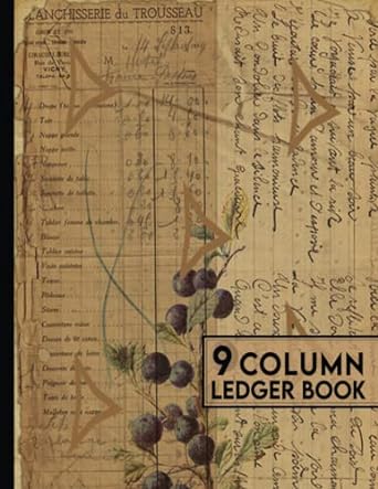 9 column ledger book accounting log book polygon paper cover design ledger book income and expense log for