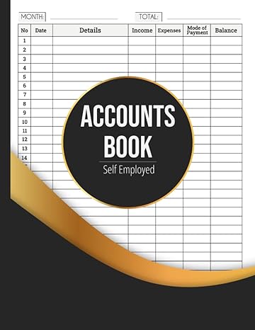 accounts book self employed simple accounting ledger book for small businesses with numbered pages  layts