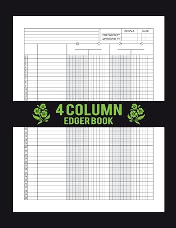 4 column ledger book accounting ledger book for bookkeeping income and expense log book for small business