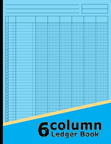 6 column ledger book general accounting ledger book for bookkeeping columnar pad journal notebook income and