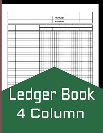 ledger book 4 column accounting ledger book for small business large print ledger notebooks for bookkeeping 4