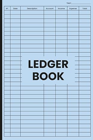 ledger book dote income expense totol ledger book ledger book accounting ledger book for bookkeeping income