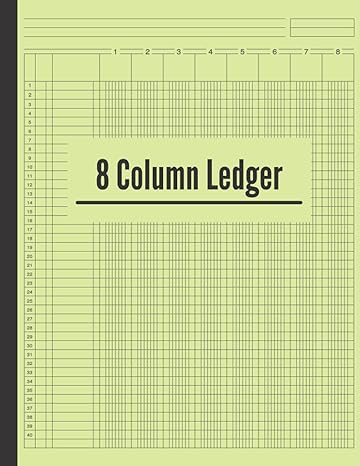 8 column ledger book 8 column general ledger accounting ledger pad 8 column columnar pad 8 columns  benjadi