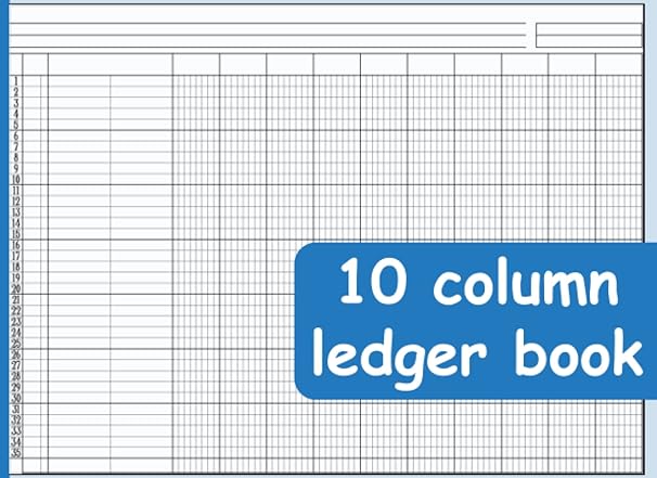 10 column ledger book accounting ledger book for small business and personal finance management track income