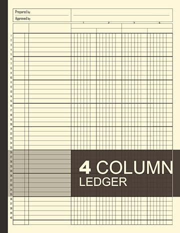4 column ledger accounting book for small office and home four column income and expense tracker financial