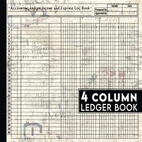 4 column accounting ledger log book texture grunge old paper cover design ledger book column ledger book size