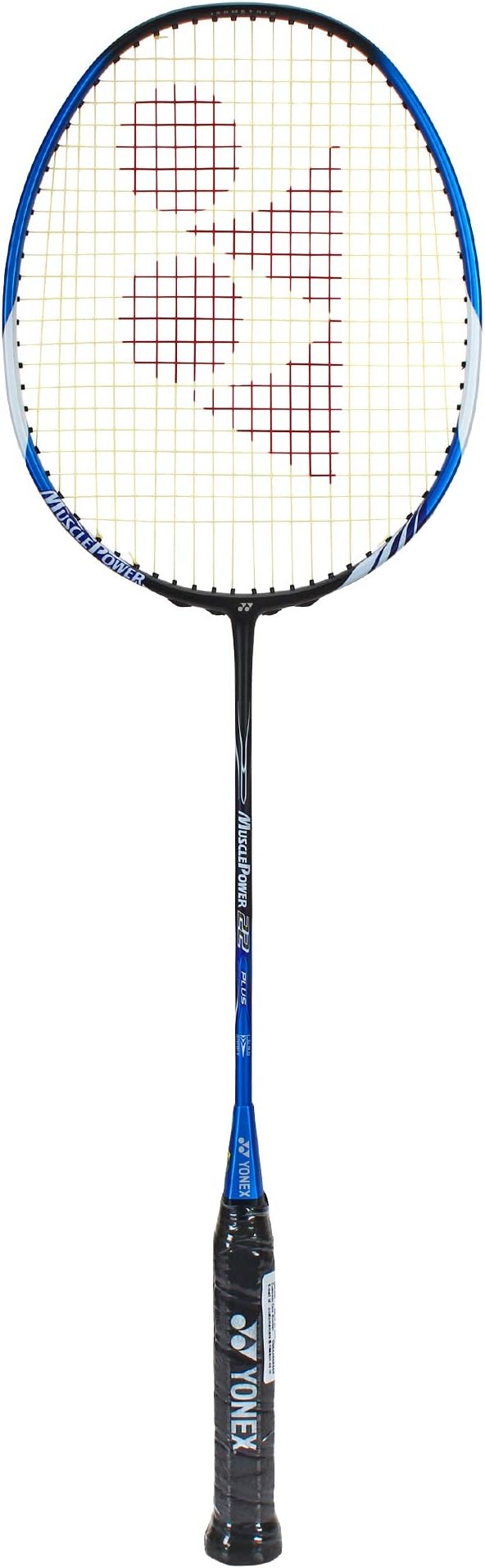 yonex badminton racket muscle power series with full cover high tension pre strung racquets 3 3/4 inches 