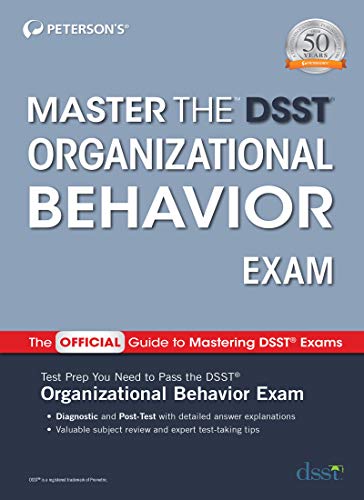 master the dsst organizational behavior exam 1st edition petersons 0768944651, 9780768944655