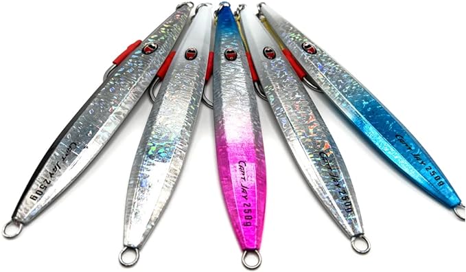 capt jay fishing saltwater jigs speed jigging slow pitching lures vertical value package size 250g-5pcs  capt