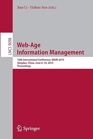 web age information management 16th international conference waim 2015 qingdao china june 8 10 2015