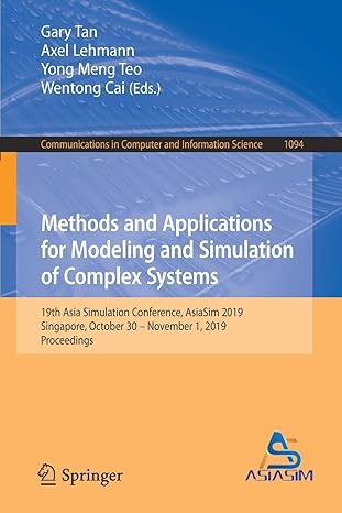 methods and applications for modeling and simulation of complex systems 19th asia simulation conference