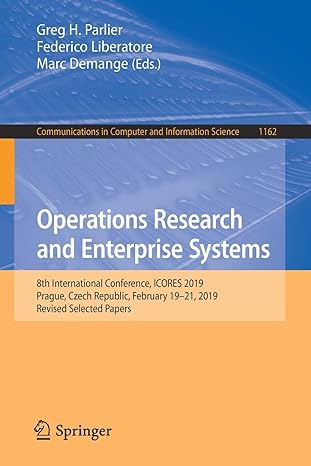 operations research and enterprise systems 8th international conference icores 2019 prague czech republic