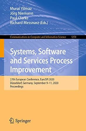systems software and services process improvement 27th european conference eurospi 2020 d sseldorf germany