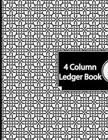 4 column ledger book accounting ledger book / income and expense log book for small business and personal