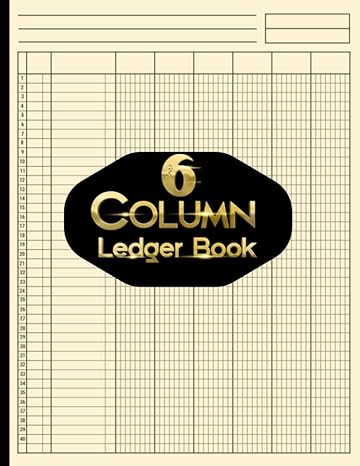 6 column ledger book accounting ledger book for business columnar pad journal notebook income and expense log