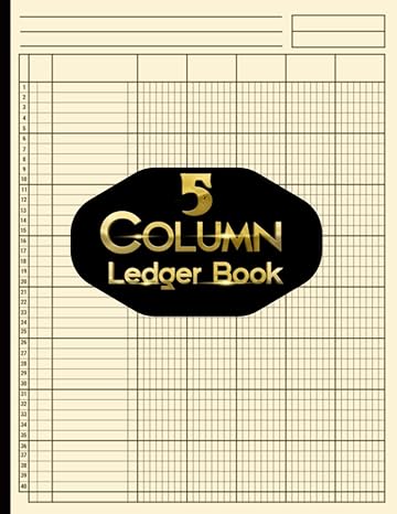 5 column ledger book accounting ledger book for business columnar pad journal notebook income and expense log