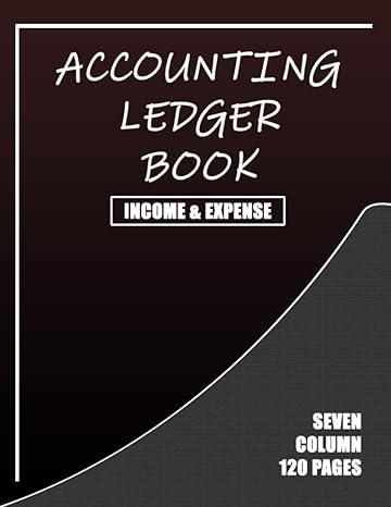 accounting ledger book income and expense seven column 120 pages  martin klim publishing b0c6w46v3x