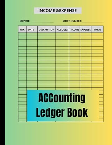 Accounting Ledger Book Accounting Ledger Book For Bookkeeping And Small Business Income And Expense Tracker Notebook 120 Pages