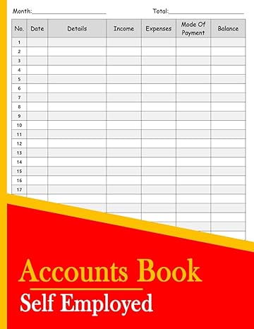 accounts book self employed simple accounting ledger book income and expense log book bookkeeping record book