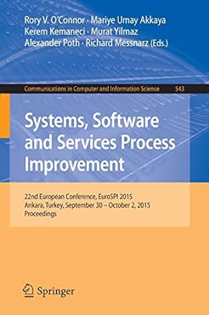 systems software and services process improvement 22nd european conference eurospi 2015 ankara turkey