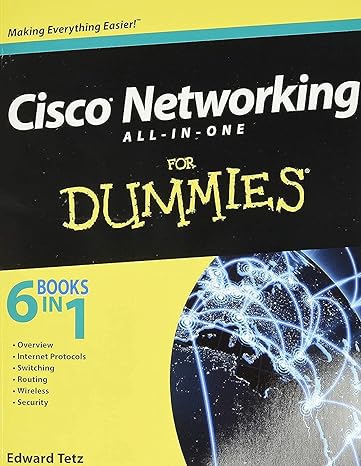 cisco networking all in one for dummies 1st edition edward tetz 0470945583, 978-0470945582