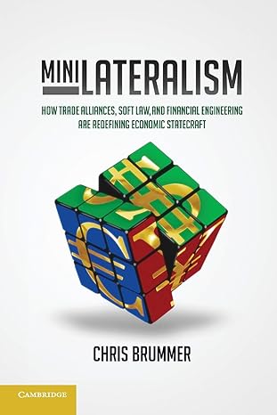 minilateralism how trade alliances soft law and financial engineering are redefining economic statecraft 1st