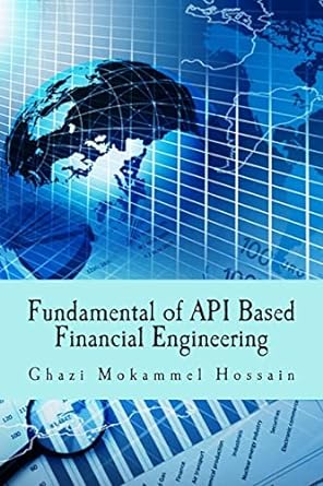 fundamental of api based financial engineering 1st edition ghazi mokammel hossain, syed shaheer uddin ahmed,
