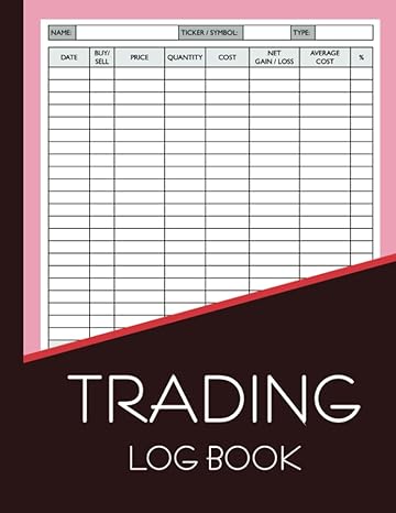trading log book stock market investment journal for share future forex options commodity and crypto 1st