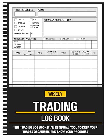 trading log book this trading log book is an essential tool to keep your trades organized and show your