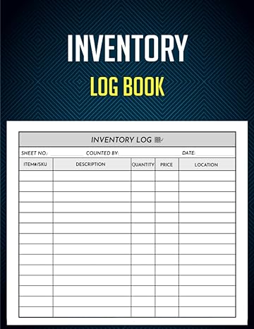 inventory log book simple inventory book for small business inventory tracker log book small business