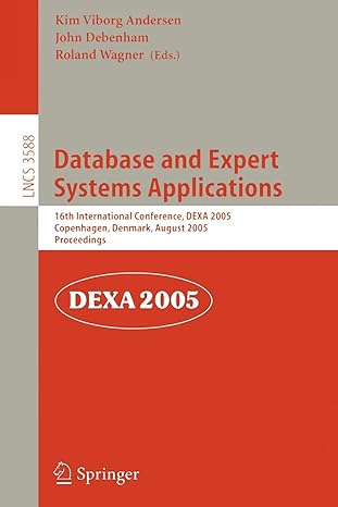 database and expert systems applications 16th international conference dexa 2005 copenhagen denmark august