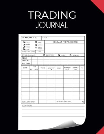 Trading Journal Log Book Keep A Day Trading Log Book To Easily Record All Of Your Trades