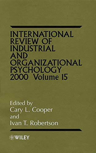 international review of industrial and organizational psychology 2000 volume 15 1st edition cary l. cooper,