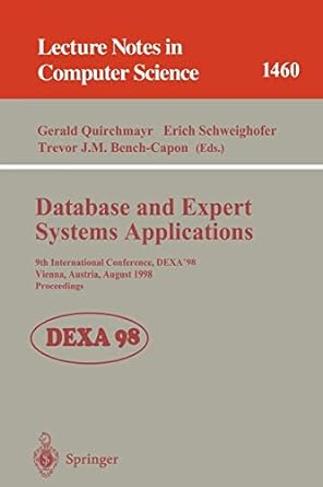 database and expert systems applications 9th international conference dexa 98 vienna austria august 24 28