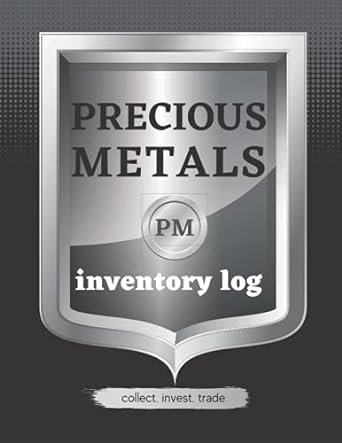 precious metals inventory log collect invest trade coin inventory log book for precious metals collectors