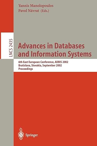 advances in databases and information systems 6th east european conference adbis 2002 bratislava slovakia