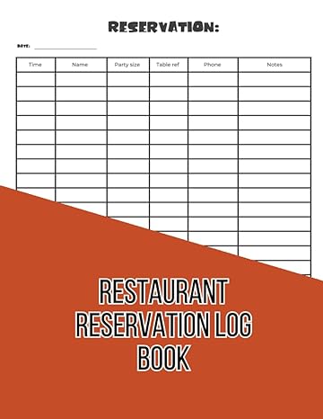 restaurant reservation log book table tracker effortlessly manage and track your restaurant reservations 1st
